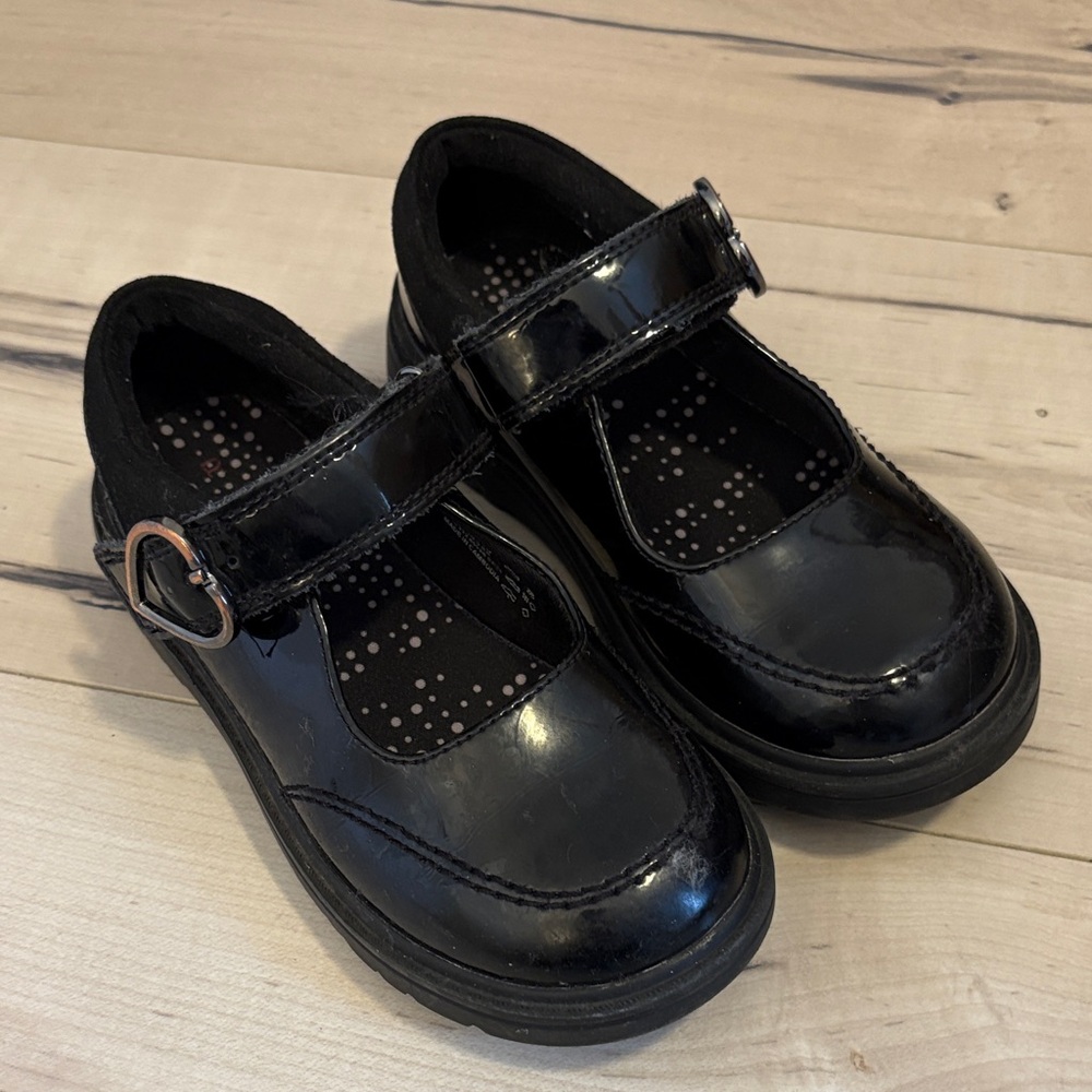 Marks & Spencer’s Black Patent Kids Shoes